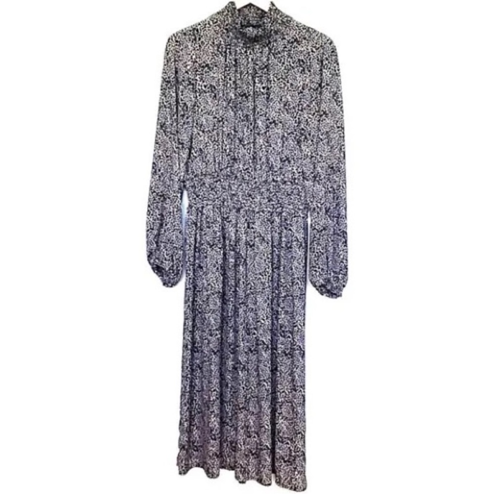 XXL Mock neck maxi dress with cheetah print - Free Press. - Picture 2 of 14